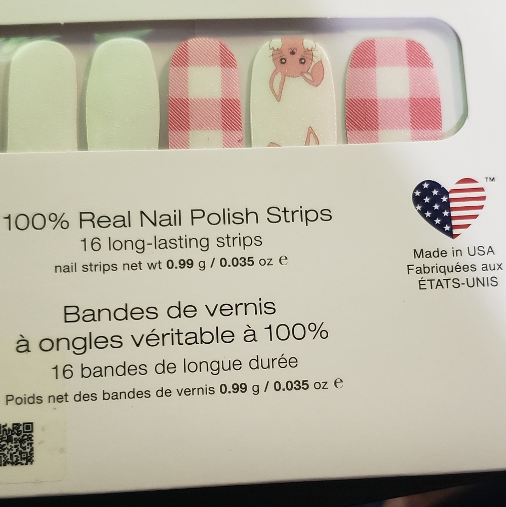 Funny bunny color street nail strip